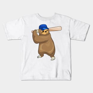 Sloth Baseball Baseball bat Kids T-Shirt